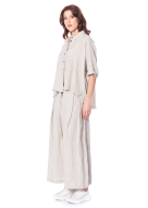 RUNDHOLZ, wide pleated linen pants 1251020107