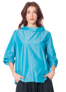 HINDAHL & SKUDELNY, Kragenshirt aus Taft 125B05