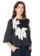 HINDAHL & SKUDELNY, Shirt mit Blumenprint 125B12