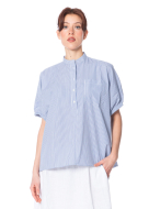 SoSUE, Kurzarmbluse COWBOY BUTTON