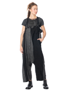 RUNDHOLZ, kultige Leinenhose mit Hosenträger 1251390105