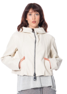 RUNDHOLZ, short leather jacket with hood 1251481102