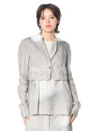 RUNDHOLZ, hand-painted, cropped linen jacket 1251671109