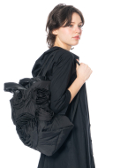 VIC MATIÉ, extravaganter Shopper mit Blumenapplikationen