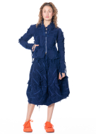 RUNDHOLZ DIP, extravaganter Rock mit Fransen 1252020301