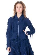 RUNDHOLZ DIP, Jacke mit Fransentextur 1252021104