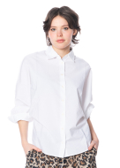 SoSUE, klassische Bluse ANTONIA SLIM mit Puffärmeln