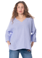 HENRY CHRIST, Langarm-Shirt mit V-Ausschnitt