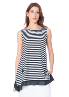 PLUSLAVIE PLÜ, Top mit Rüschensaum RÜ TOP