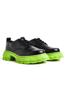 Virón, Vegane Halbschuhe Lime