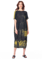 BARBARA BOLOGNA, bedrucktes Kleid mit V-Ausschnitt