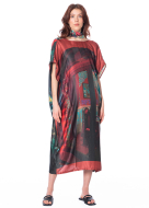 BARBARA BOLOGNA, langes bedrucktes Kleid, EROT 1