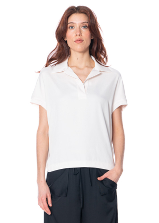 ULI SCHNEIDER, kurzes Silktouch Cape-Poloshirt