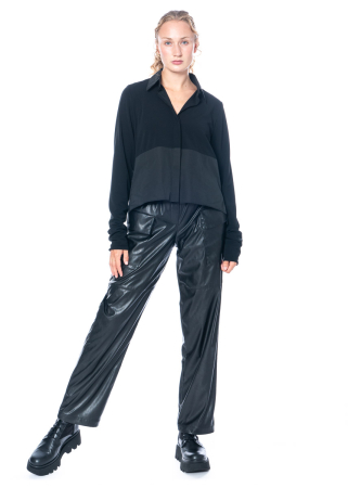 ULI SCHNEIDER, vegane Leder-Cargohose