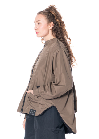 KIMONORAIN, wasserfeste plissierte Shirt-Jacke