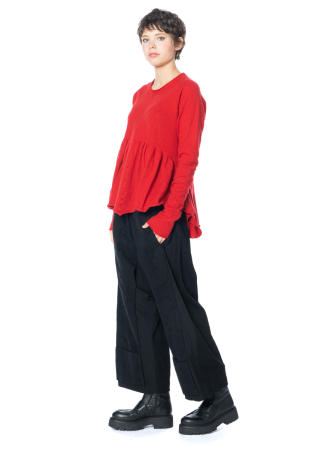 RUNDHOLZ, extravagante Hose aus Schurwolle 1241110109