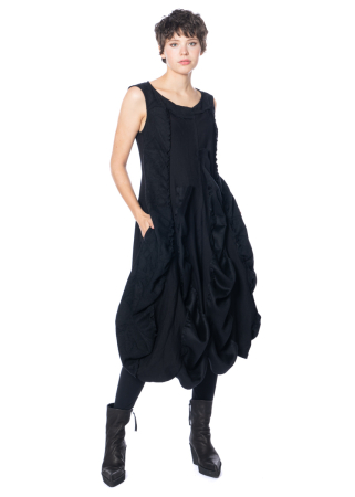 RUNDHOLZ, Ballonkleid aus Leinen und Wolle 2241110917