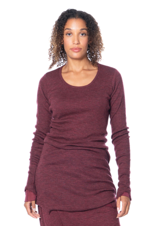 RUNDHOLZ, Langarmshirt aus Wolle und Nylon 2241180501