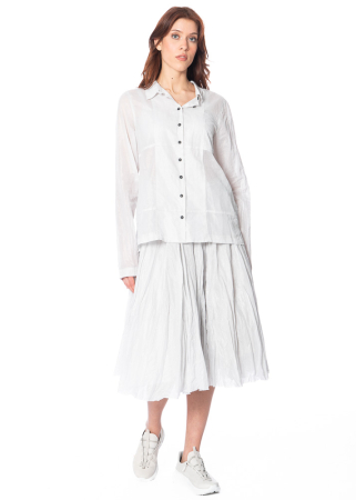 RUNDHOLZ, Rock mit schimmernder Silbertextur 1251250302