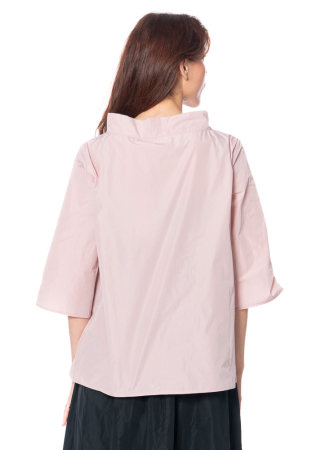 HINDAHL & SKUDELNY, Kragenshirt aus Taft 125B05