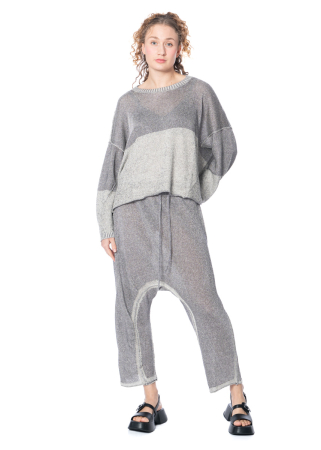 RUNDHOLZ, Glitzer-Strickhose aus Leinen 1251447610