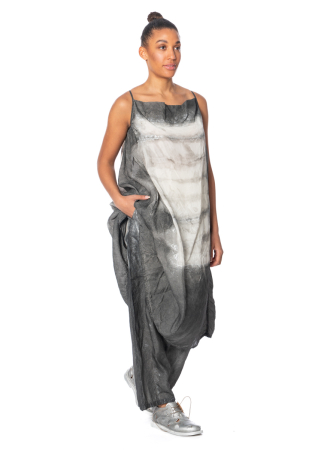 RUNDHOLZ, fließendes, handbemaltes Cupro-Kleid 1251470906