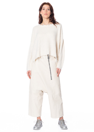 RUNDHOLZ, Lederhose mit XL-Reißverschluss 1251480104