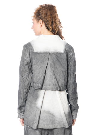 RUNDHOLZ, hand-painted, cropped linen jacket 1251671109