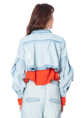RUNDHOLZ DIP, verkürzte Jeansjacke 1252211109