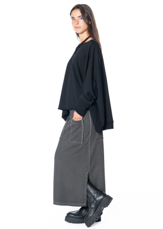 PLUSLAVIE PLÜ, langer Rock mit Fronttaschen PEN SKIRT 1