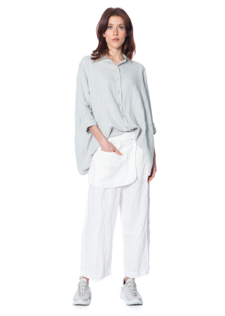 RUNDHOLZ  BLACK  LABEL, Leinenhose mit Schürze 1253540105