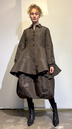 PLUSLAVIE PLÜ, taillierte Taftbluse T BLOUSE