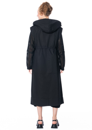 LA HAINE INSIDE US, lange Weste mit Kapuze 5101 LH