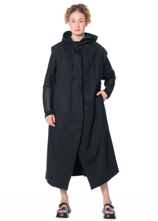 LA HAINE INSIDE US, lange Weste mit Kapuze 5101 LH