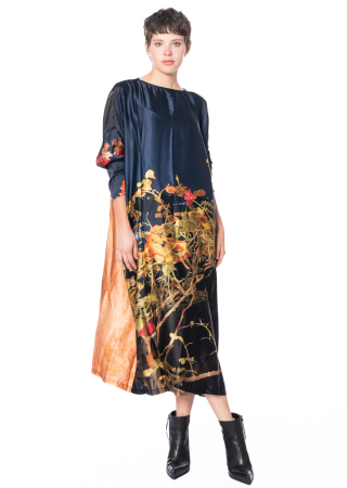 BARBARA BOLOGNA, Seidenkleid mit kreativem Fotodruck
