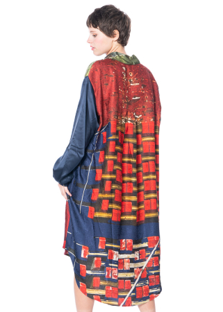 BARBARA BOLOGNA, Hemdblusenkleid im floralem Fotoprint