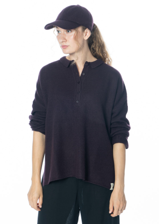 HENRY CHRIST, Langarm-Poloshirt aus Kaschmir