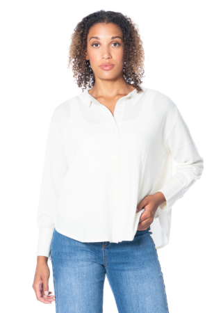 HENRY CHRIST, Hemdjacke aus 100% Kaschmir C56L