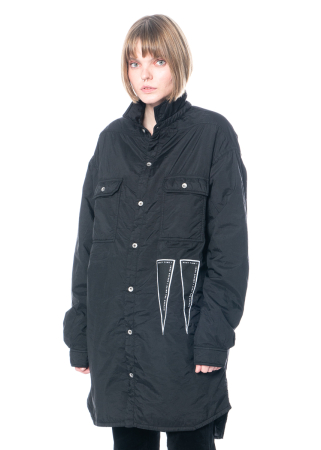 DRKSHDW by Rick Owens, oversized Hemdjacke aus Nylon