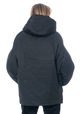DRKSHDW by Rick Owens, gefütterte Jacke aus Baumwollgemisch mit Reißverschluss und Aufdruck