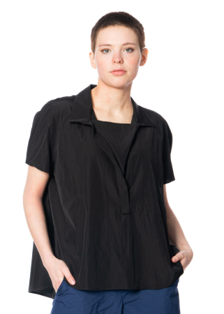 annette görtz, Bluse Horas mit V-Ausschnitt und Stoffeinsatz