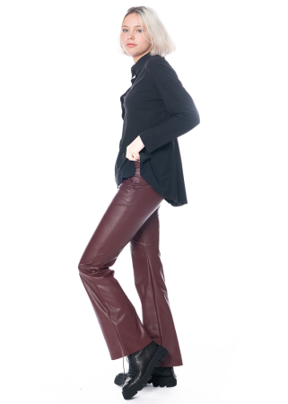 MINX, ausgestellte vegane Lederhose MARIAM