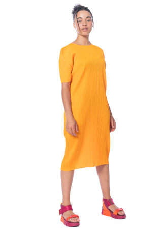 PLEATS PLEASE ISSEY MIYAKE, komfortables Kleid MAY in Orange