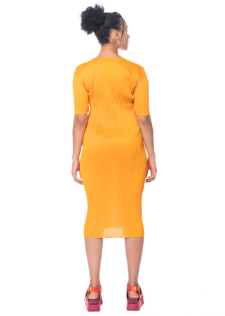 PLEATS PLEASE ISSEY MIYAKE, komfortables Kleid MAY in Orange