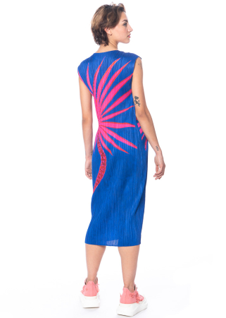 PLEATS PLEASE ISSEY MIYAKE, ausgefallenes Kleid ICE DESERT