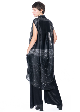 BARBARA BOLOGNA, bedrucktes Hemdblusenkleid aus Seide