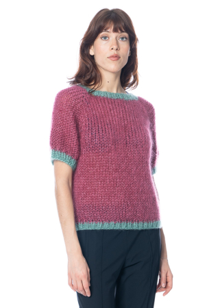 Atelier Basile, Kurzarmpullover TOPPY Currant