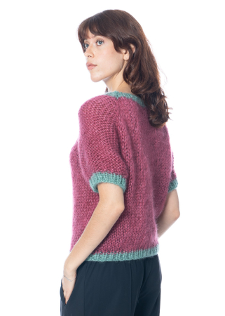 Atelier Basile, Kurzarmpullover TOPPY Currant