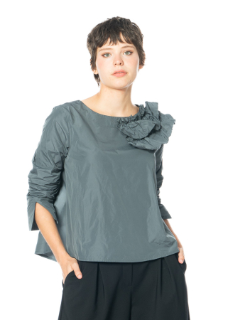 HINDAHL & SKUDELNY, Langarmshirt mit Rüschen 224B11