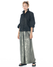 maria calderara, weite Samthose mit Metallic-Effekt - Nobananas - Bild 2